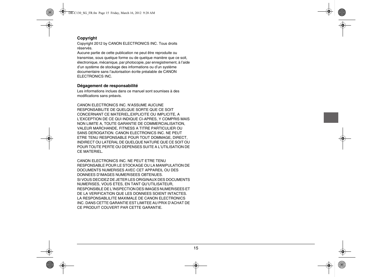 Canon imageFORMULA DR-C130 Document Scanner User Manual | Page 32 / 50