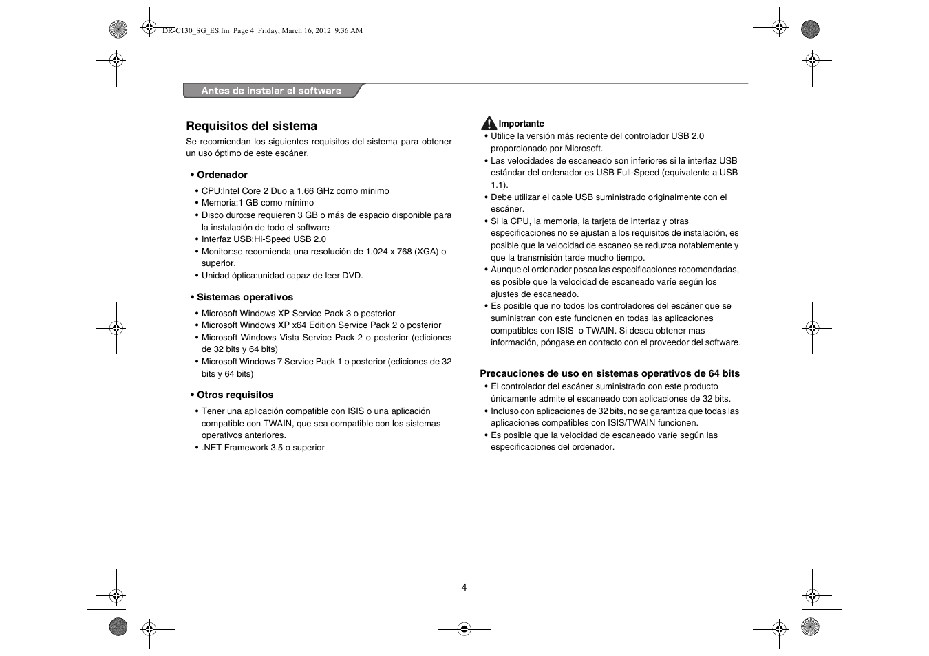 Canon imageFORMULA DR-C130 Document Scanner User Manual | Page 37 / 50