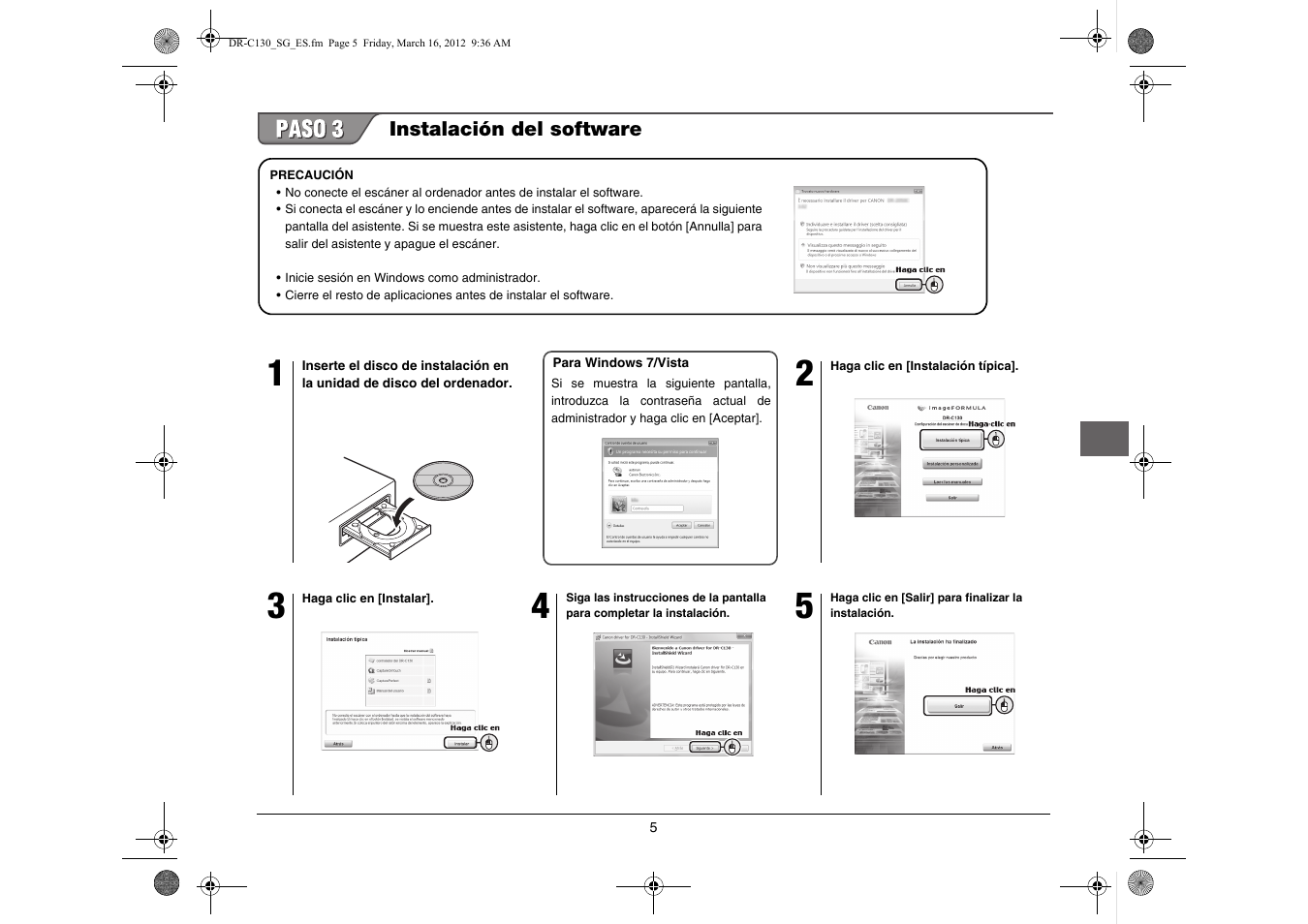 Canon imageFORMULA DR-C130 Document Scanner User Manual | Page 38 / 50