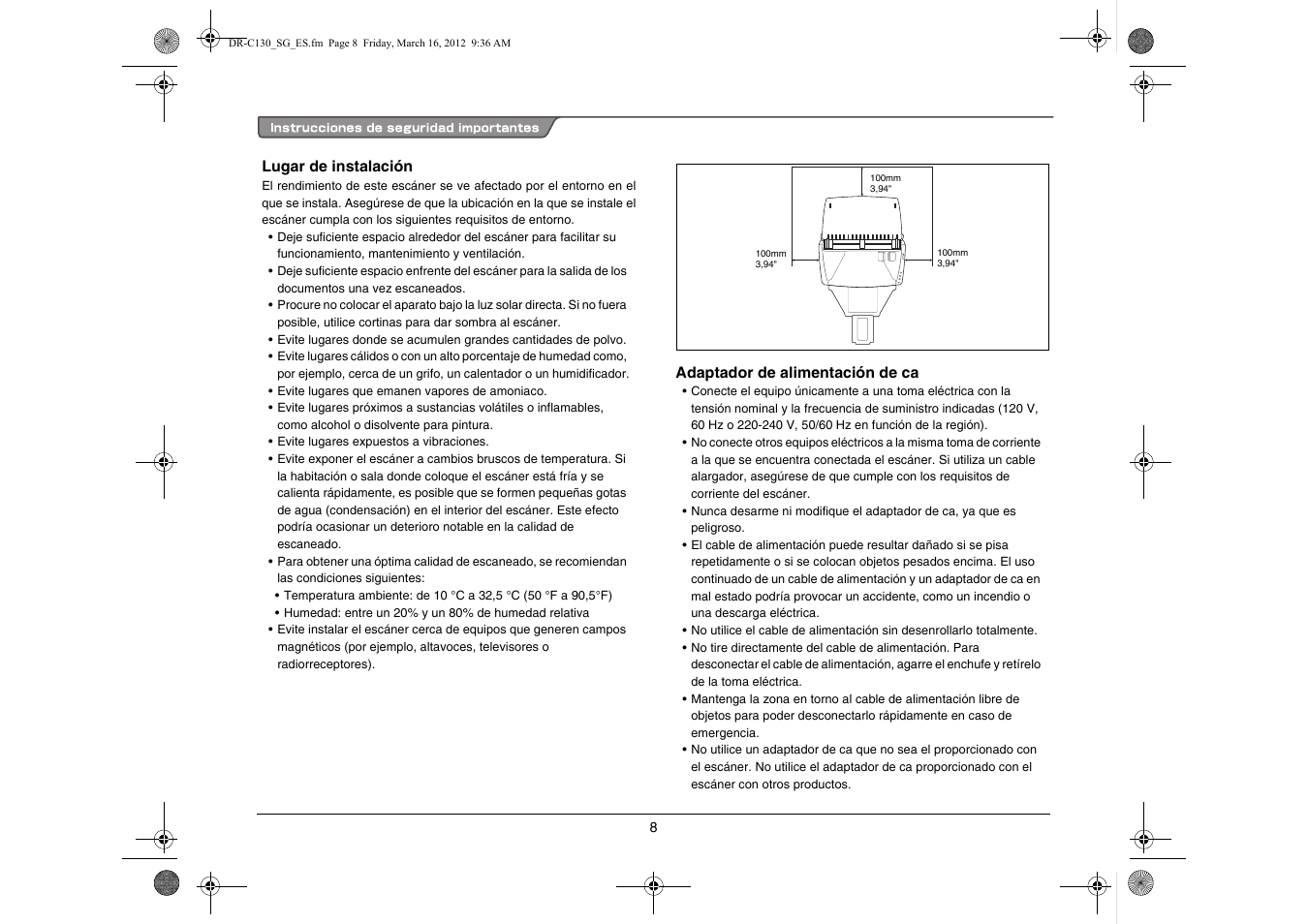 Canon imageFORMULA DR-C130 Document Scanner User Manual | Page 41 / 50