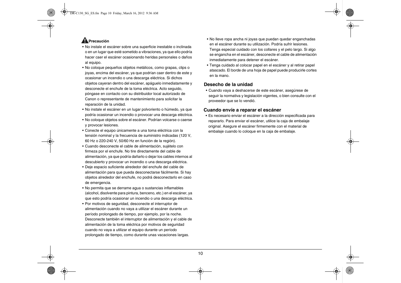 Canon imageFORMULA DR-C130 Document Scanner User Manual | Page 43 / 50