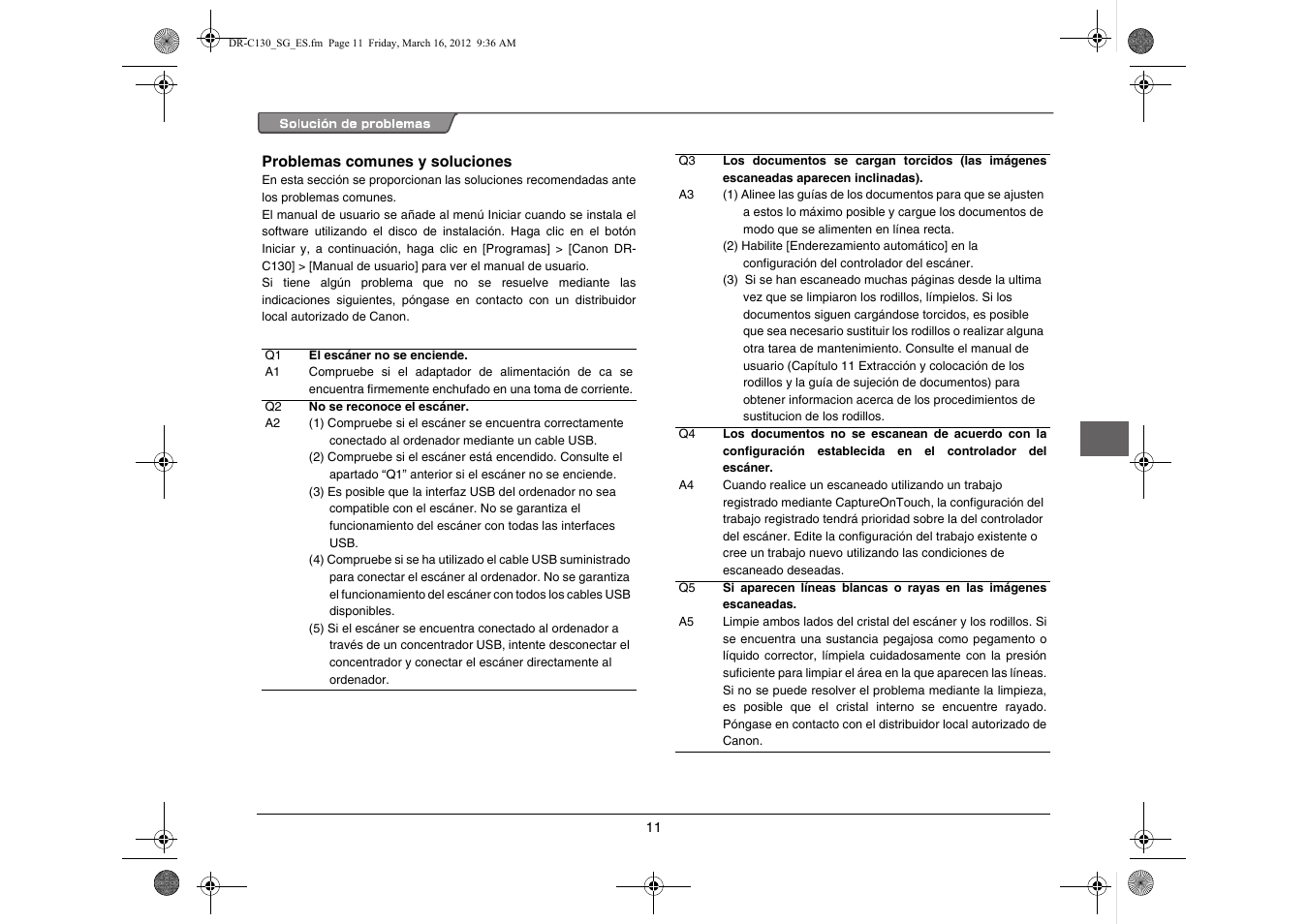 Canon imageFORMULA DR-C130 Document Scanner User Manual | Page 44 / 50