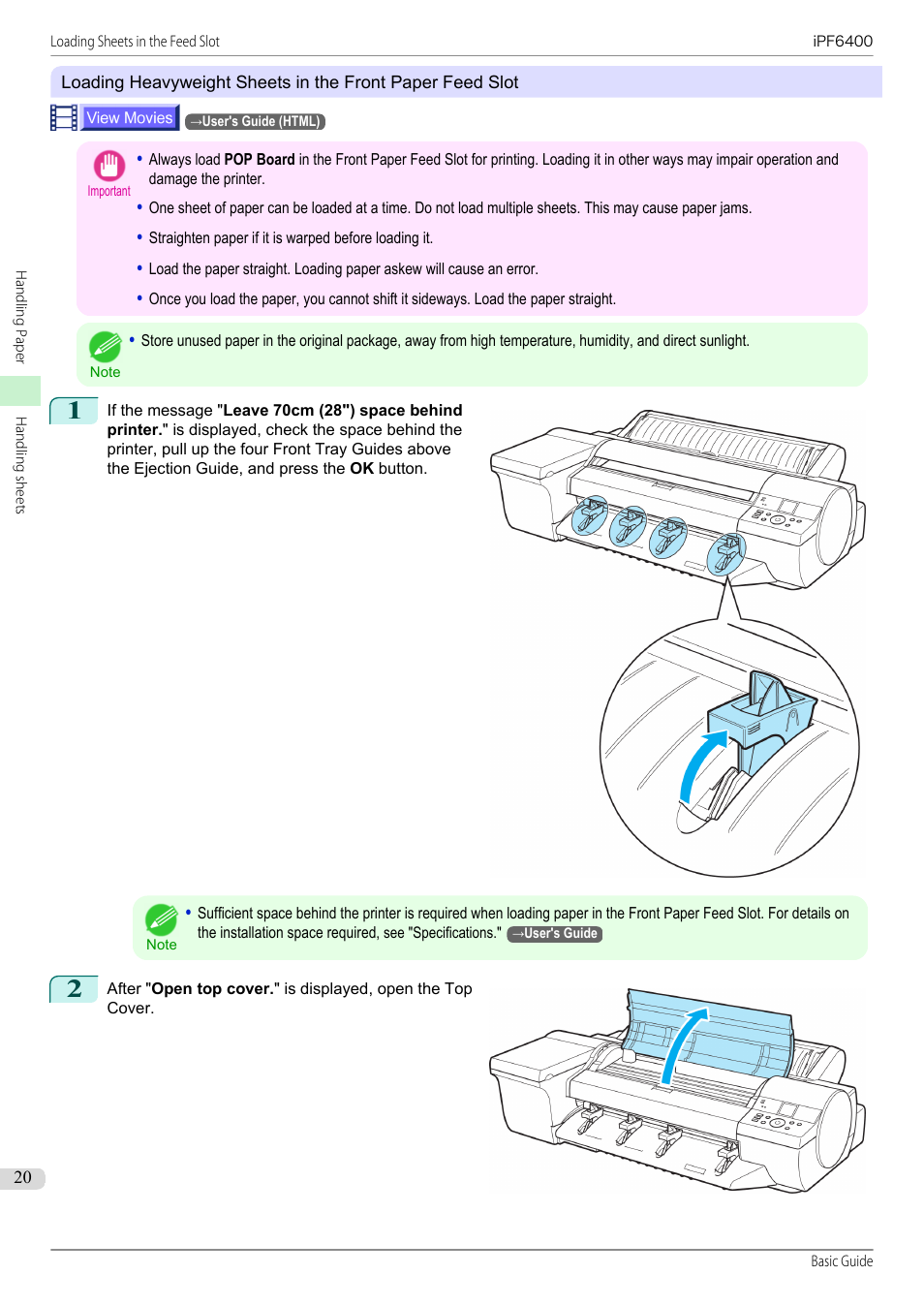 P.20 | Canon imagePROGRAF iPF6400 User Manual | Page 20 / 142