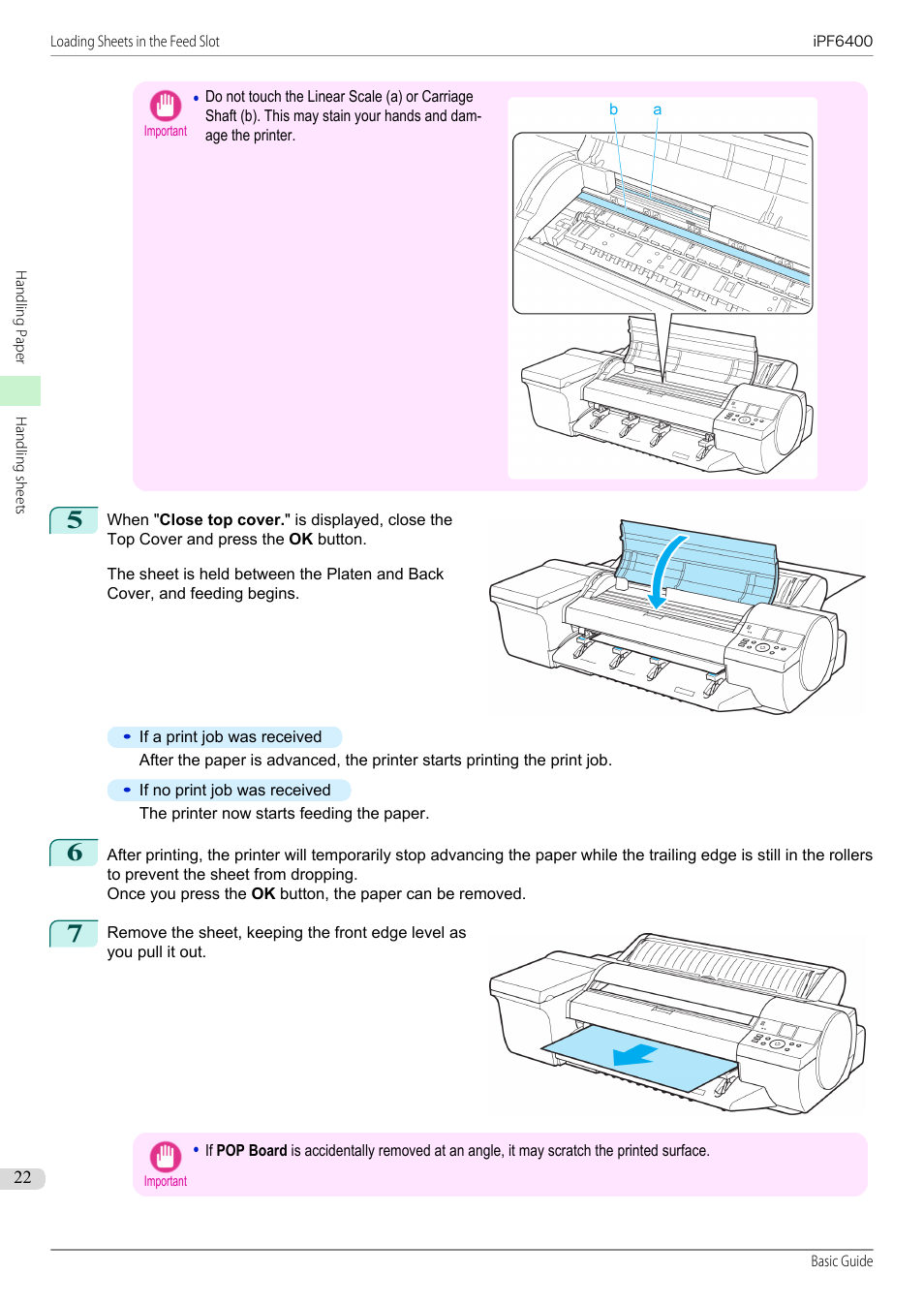 Canon imagePROGRAF iPF6400 User Manual | Page 22 / 142