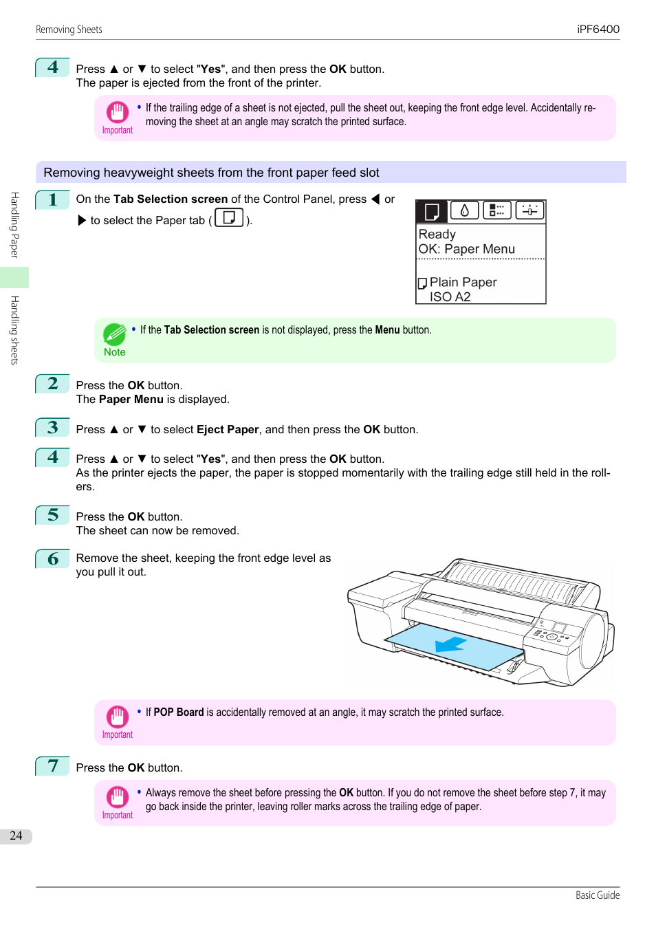 P.24 | Canon imagePROGRAF iPF6400 User Manual | Page 24 / 142