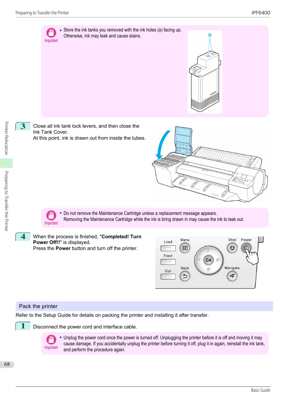 Canon imagePROGRAF iPF6400 User Manual | Page 68 / 142