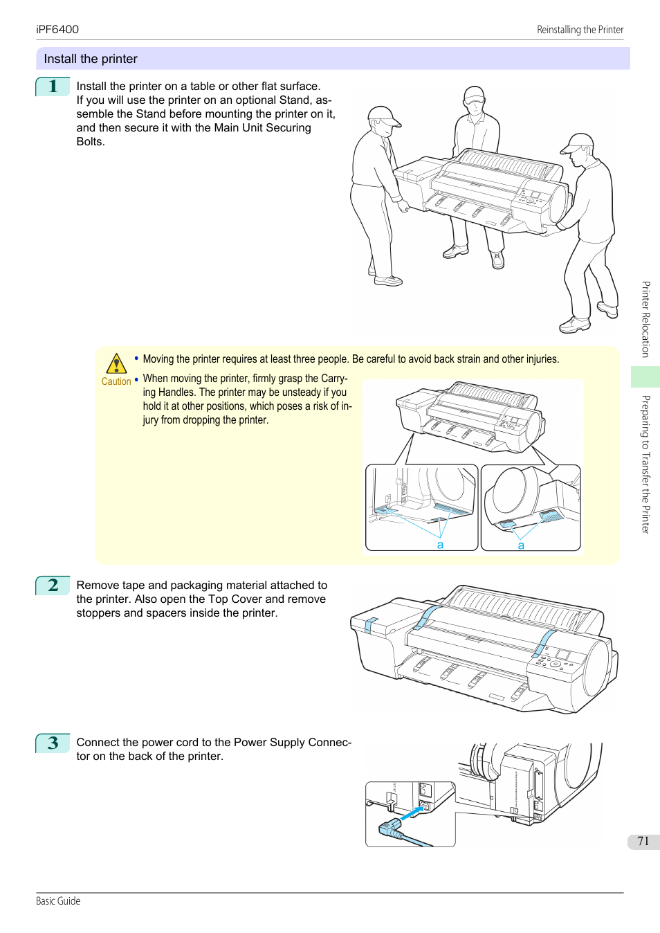 Canon imagePROGRAF iPF6400 User Manual | Page 71 / 142