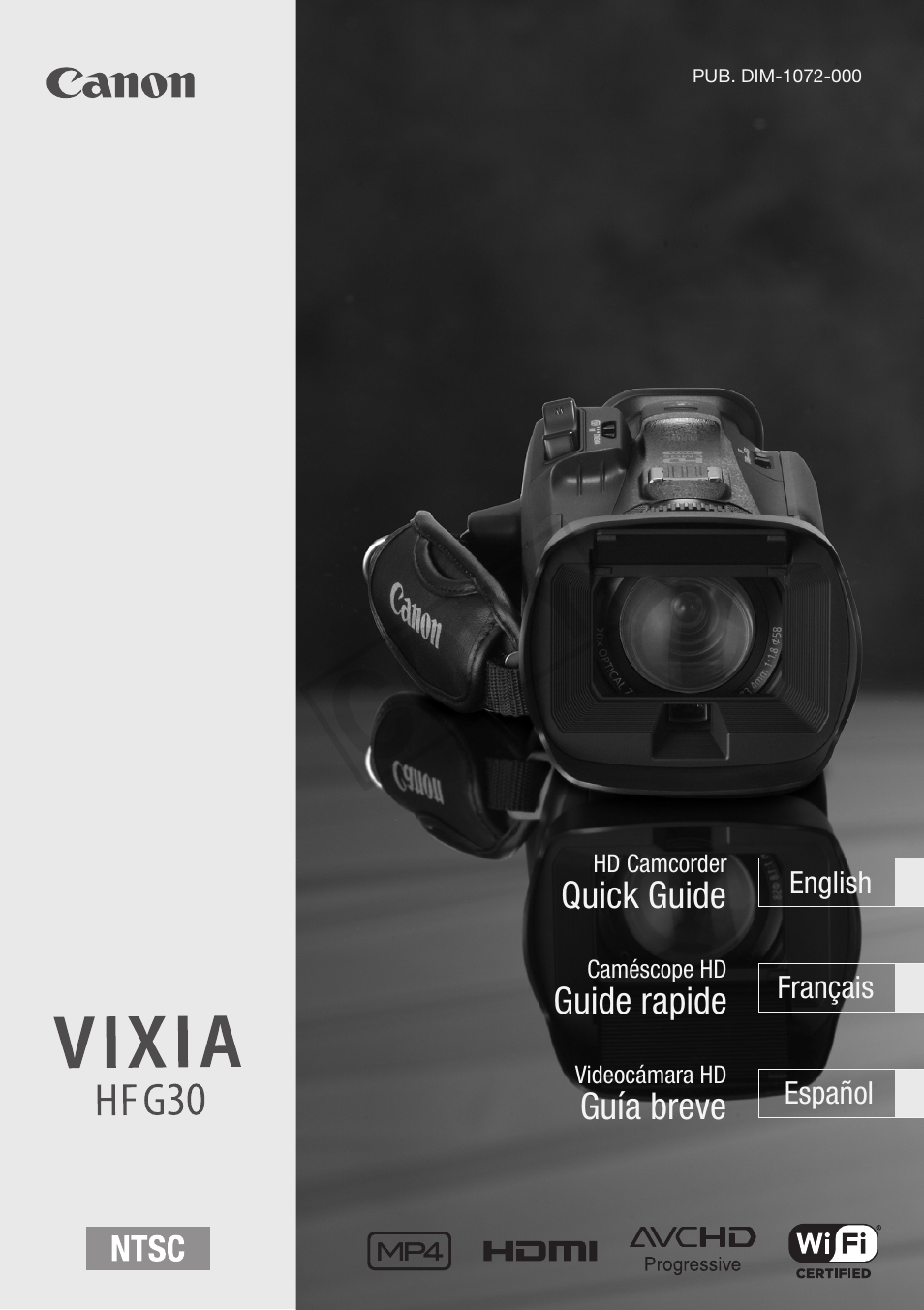 Canon VIXIA HF G30 User Manual | 26 pages