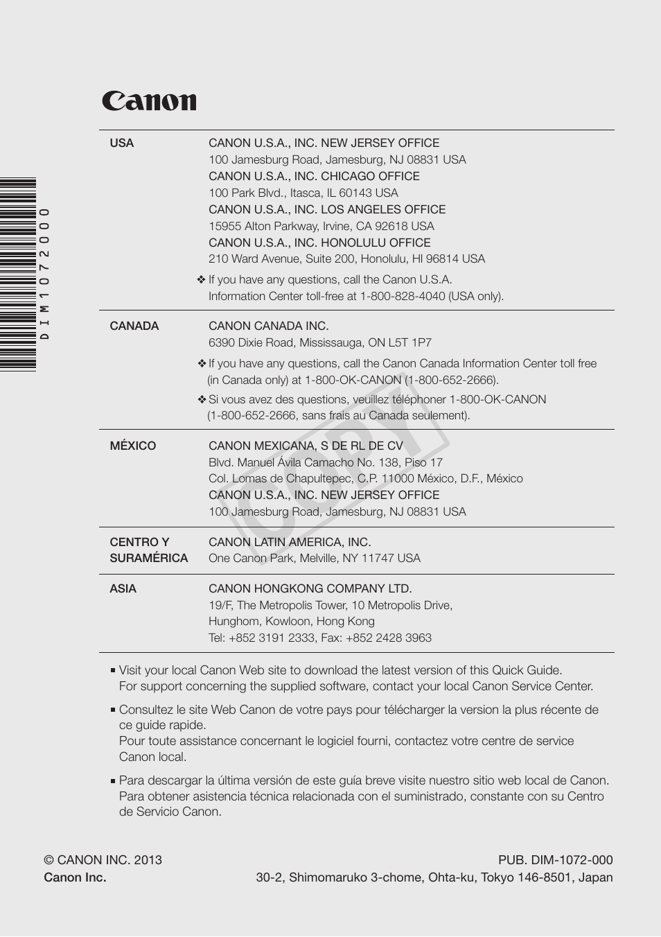 Cop y | Canon VIXIA HF G30 User Manual | Page 26 / 26