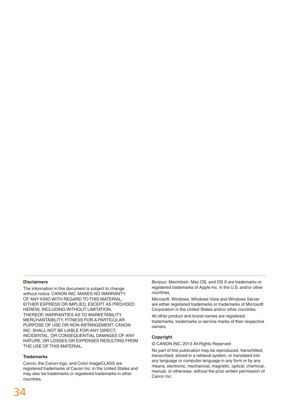 Canon Color imageCLASS MF8280Cw User Manual | Page 34 / 36