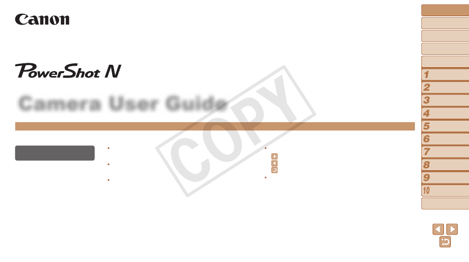 Canon PowerShot N User Manual | 135 pages