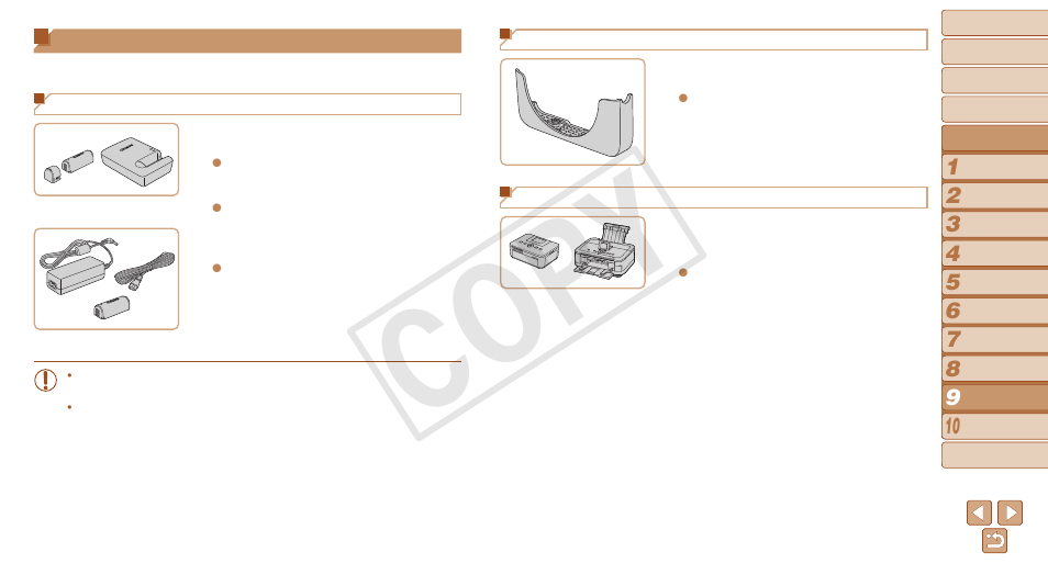 Optional accessories, 112), even if the camera is left of, Cop y | Canon PowerShot N User Manual | Page 112 / 135