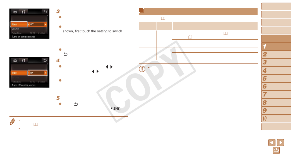 Indicator display, Cop y | Canon PowerShot N User Manual | Page 31 / 135