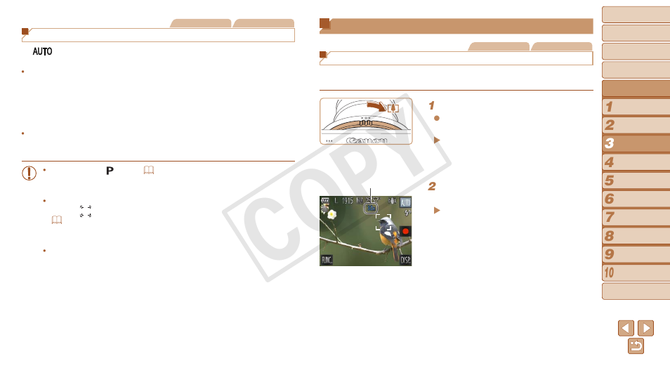 Common, convenient features, Common, convenient, Features | Cop y | Canon PowerShot N User Manual | Page 41 / 135