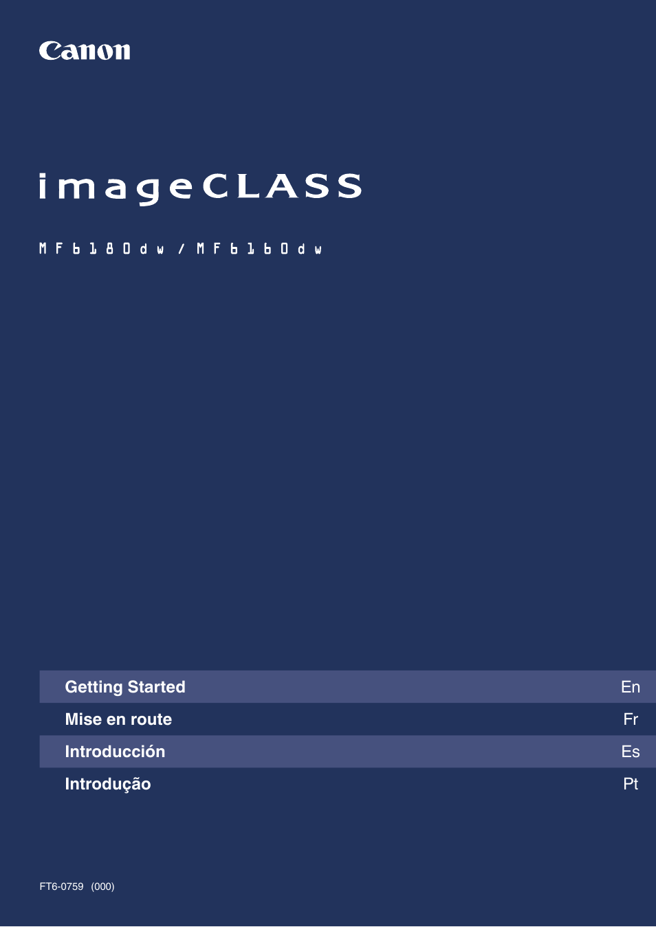 Canon imageCLASS MF6160dw User Manual | 64 pages