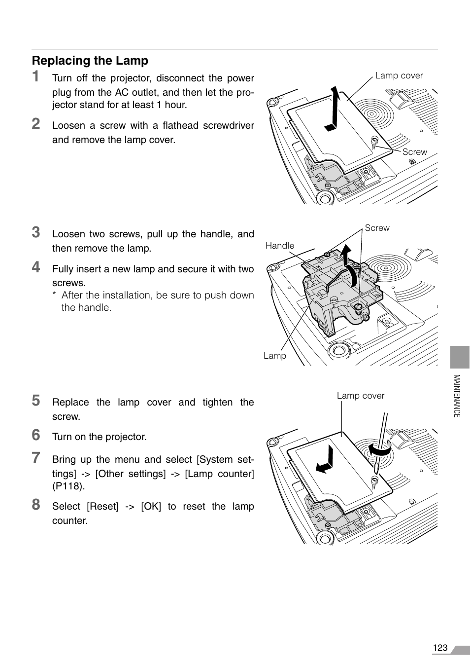 R (p123) | Canon REALiS SX60 User Manual | Page 123 / 146