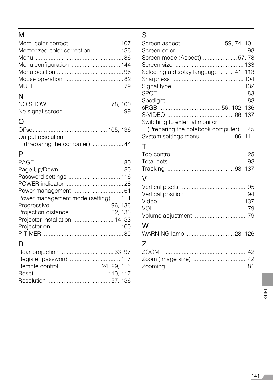 Canon REALiS SX60 User Manual | Page 141 / 146