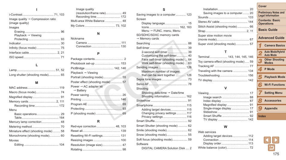 C op y | Canon PowerShot ELPH 330 HS User Manual | Page 175 / 178