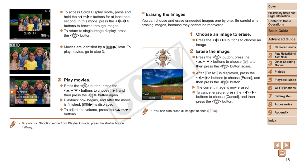 Cop y | Canon PowerShot ELPH 330 HS User Manual | Page 18 / 178