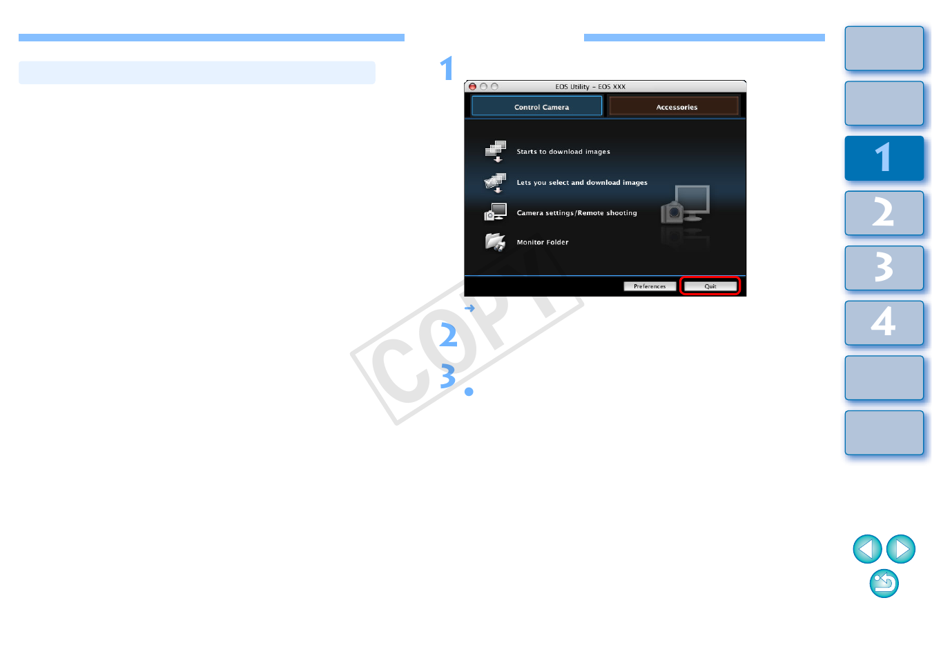 Quitting eu, P.12, Downloading images with a card reader | Downloading images using digital photo, Professional, Downloading images using imagebrowser ex, Downloading images without using canon software, P.12), Cop y | Canon EOS Rebel T5 18-55 IS II Kit User Manual | Page 13 / 110