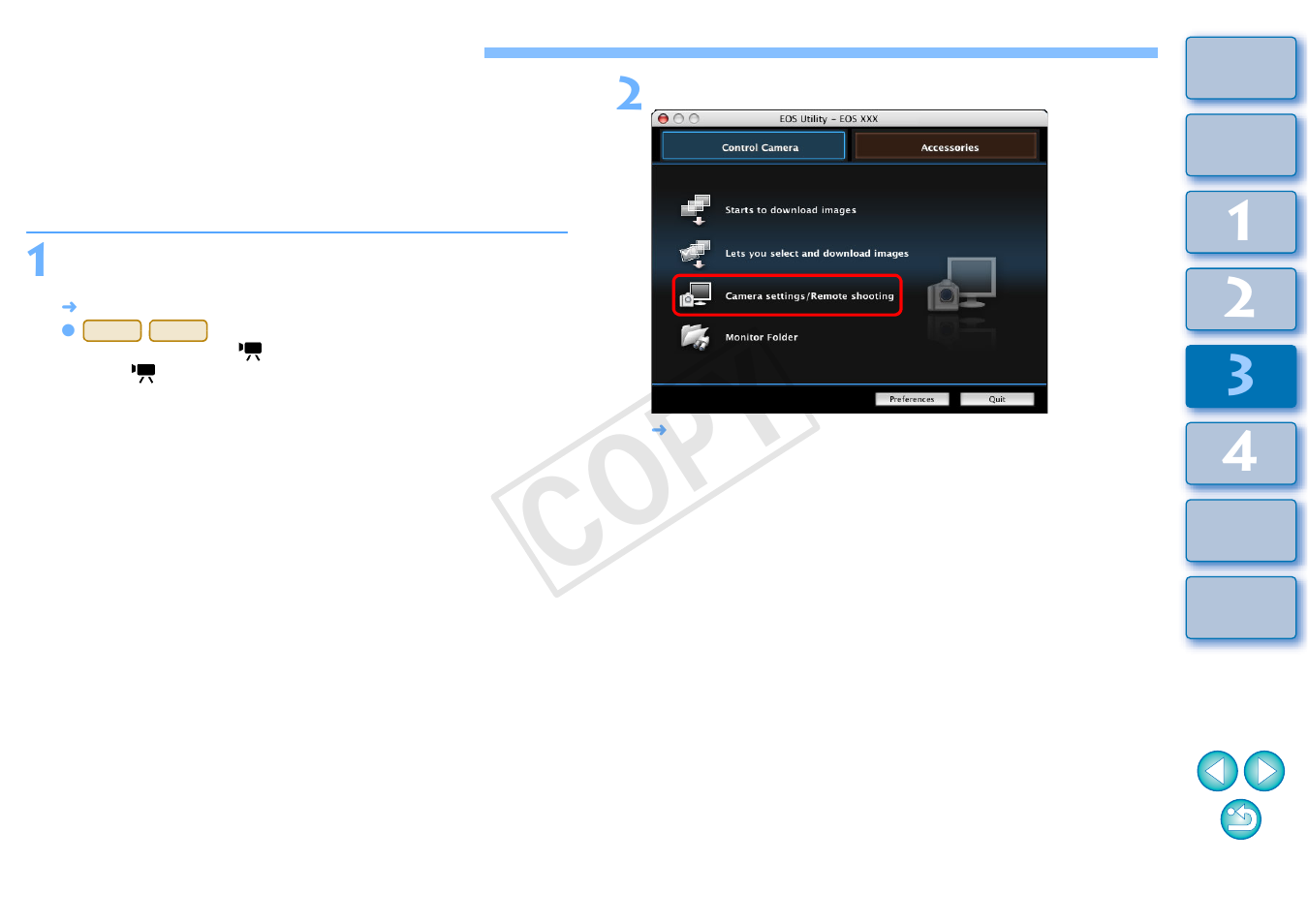 Remote live view shooting, P.32, P.32, p.58) | Cop y | Canon EOS Rebel T5 18-55 IS II Kit User Manual | Page 33 / 110