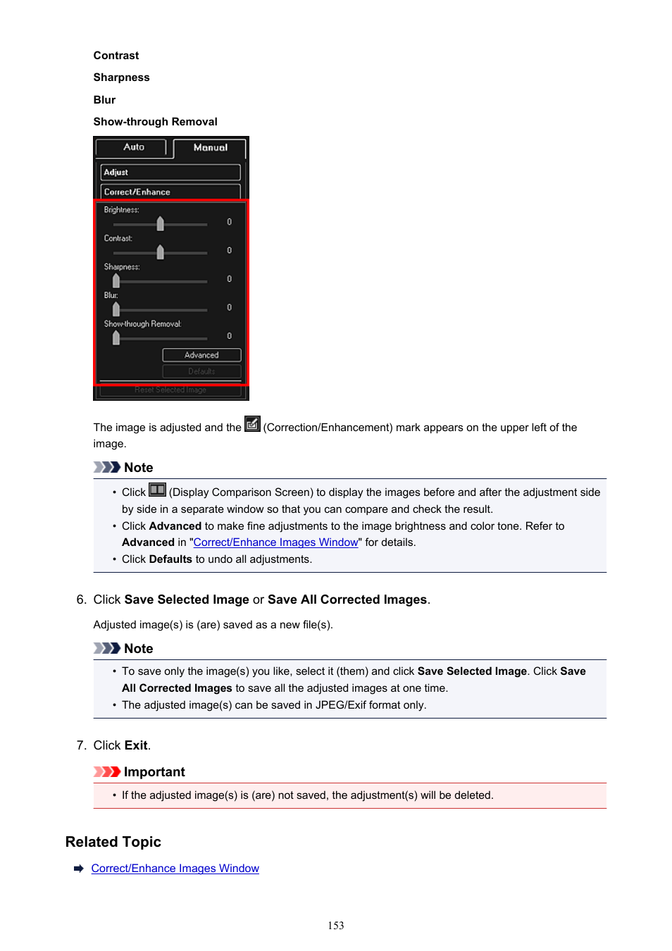 Related topic | Canon PIXMA Pro9000 Mark II User Manual | Page 153 / 303
