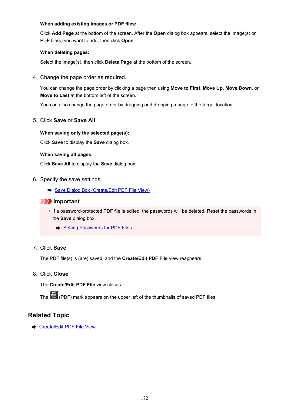 Related topic | Canon PIXMA Pro9000 Mark II User Manual | Page 172 / 303