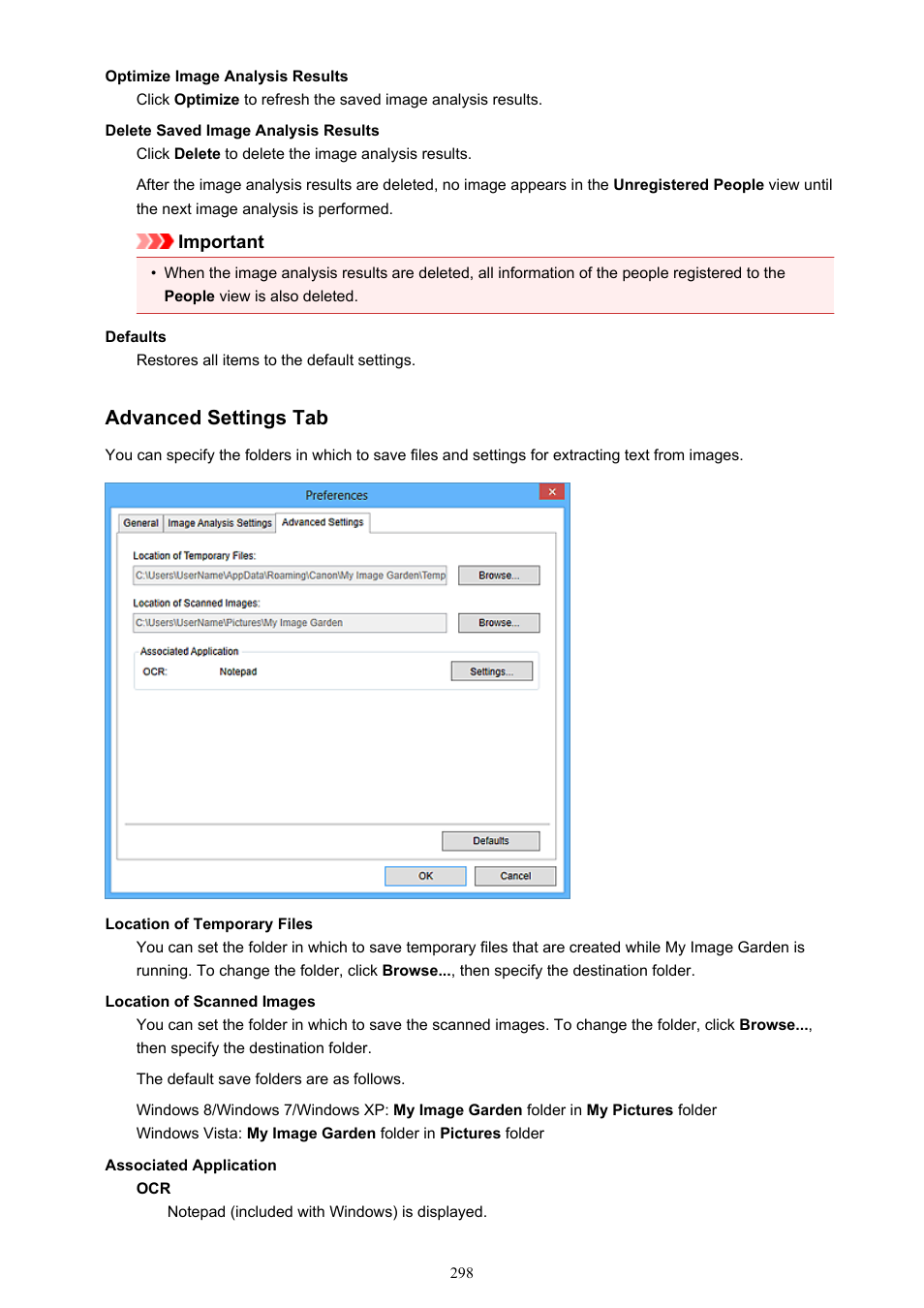 Advanced settings tab, For details on the setting procedure, On the | Canon PIXMA Pro9000 Mark II User Manual | Page 298 / 303