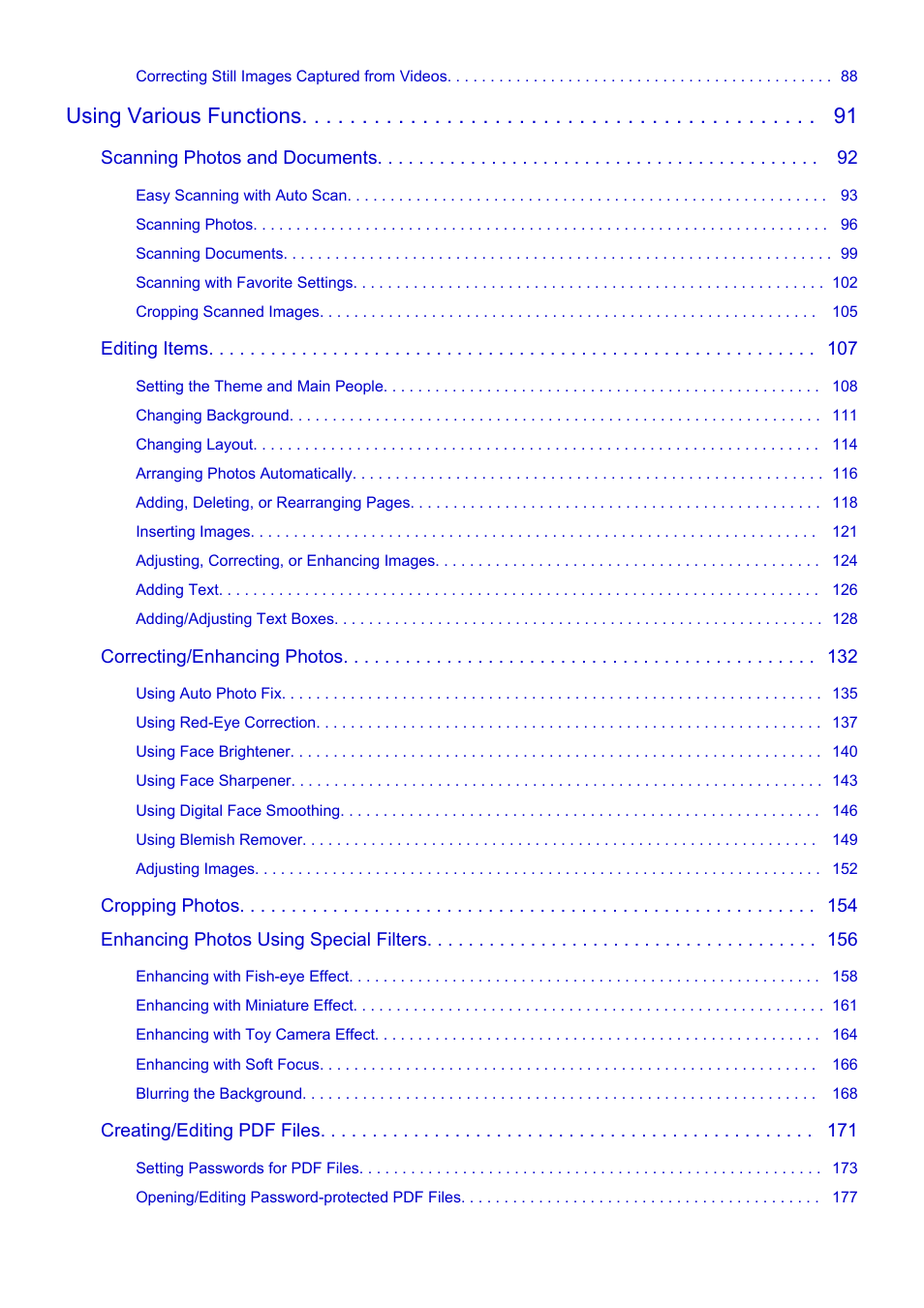 Using various functions | Canon PIXMA Pro9000 Mark II User Manual | Page 3 / 303