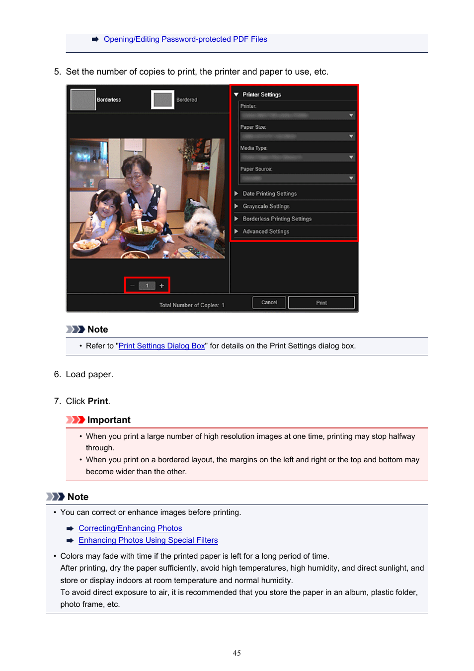 Canon PIXMA Pro9000 Mark II User Manual | Page 45 / 303