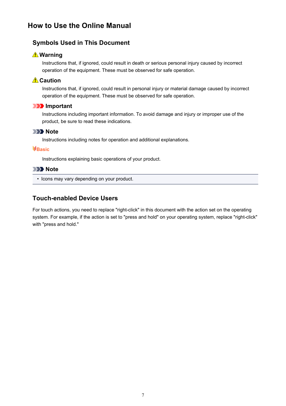 How to use the online manual | Canon PIXMA Pro9000 Mark II User Manual | Page 7 / 303
