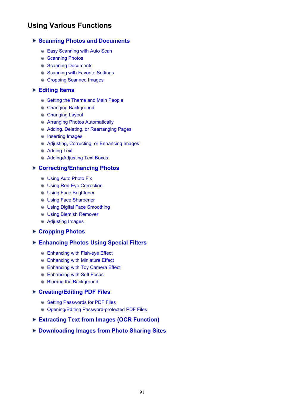 Using various functions | Canon PIXMA Pro9000 Mark II User Manual | Page 91 / 303