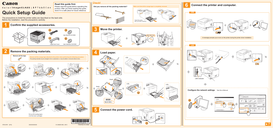 Canon Color imageCLASS LBP7660Cdn User Manual | 2 pages