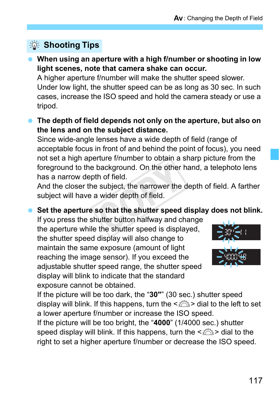 Cop y | Canon EOS Rebel SL1 18-55mm IS STM Lens Kit User Manual | Page 117 / 388