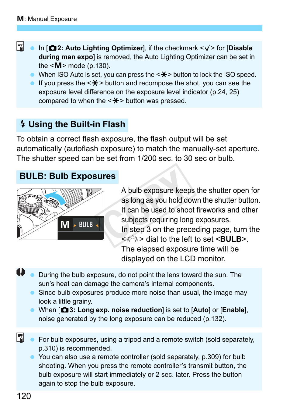 P.120, Cop y | Canon EOS Rebel SL1 18-55mm IS STM Lens Kit User Manual | Page 120 / 388