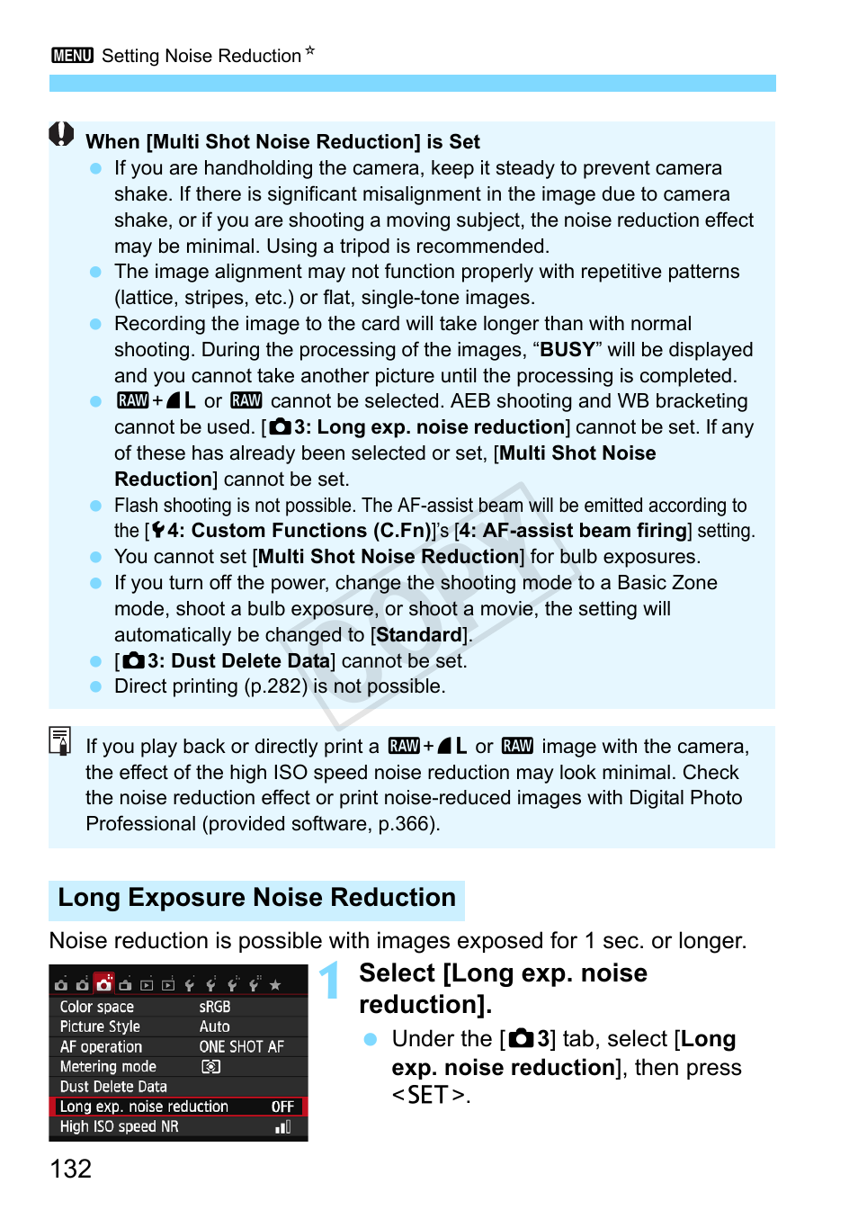 P.132, Uced (p.132), Cop y | Canon EOS Rebel SL1 18-55mm IS STM Lens Kit User Manual | Page 132 / 388