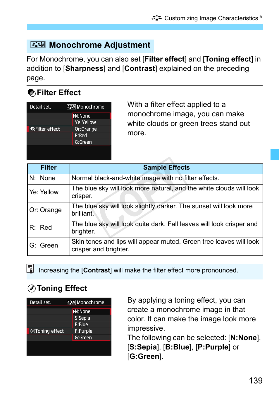 Cop y | Canon EOS Rebel SL1 18-55mm IS STM Lens Kit User Manual | Page 139 / 388