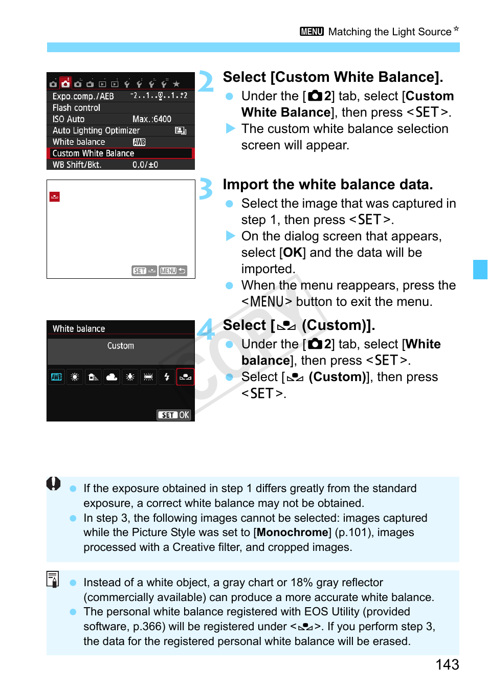 Cop y | Canon EOS Rebel SL1 18-55mm IS STM Lens Kit User Manual | Page 143 / 388