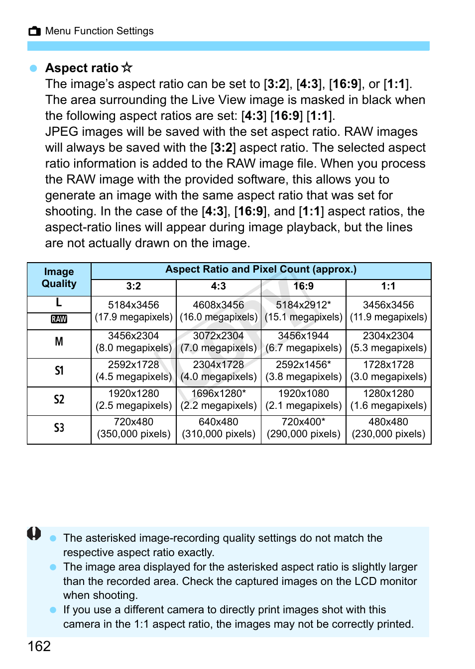P.162, Cop y | Canon EOS Rebel SL1 18-55mm IS STM Lens Kit User Manual | Page 162 / 388