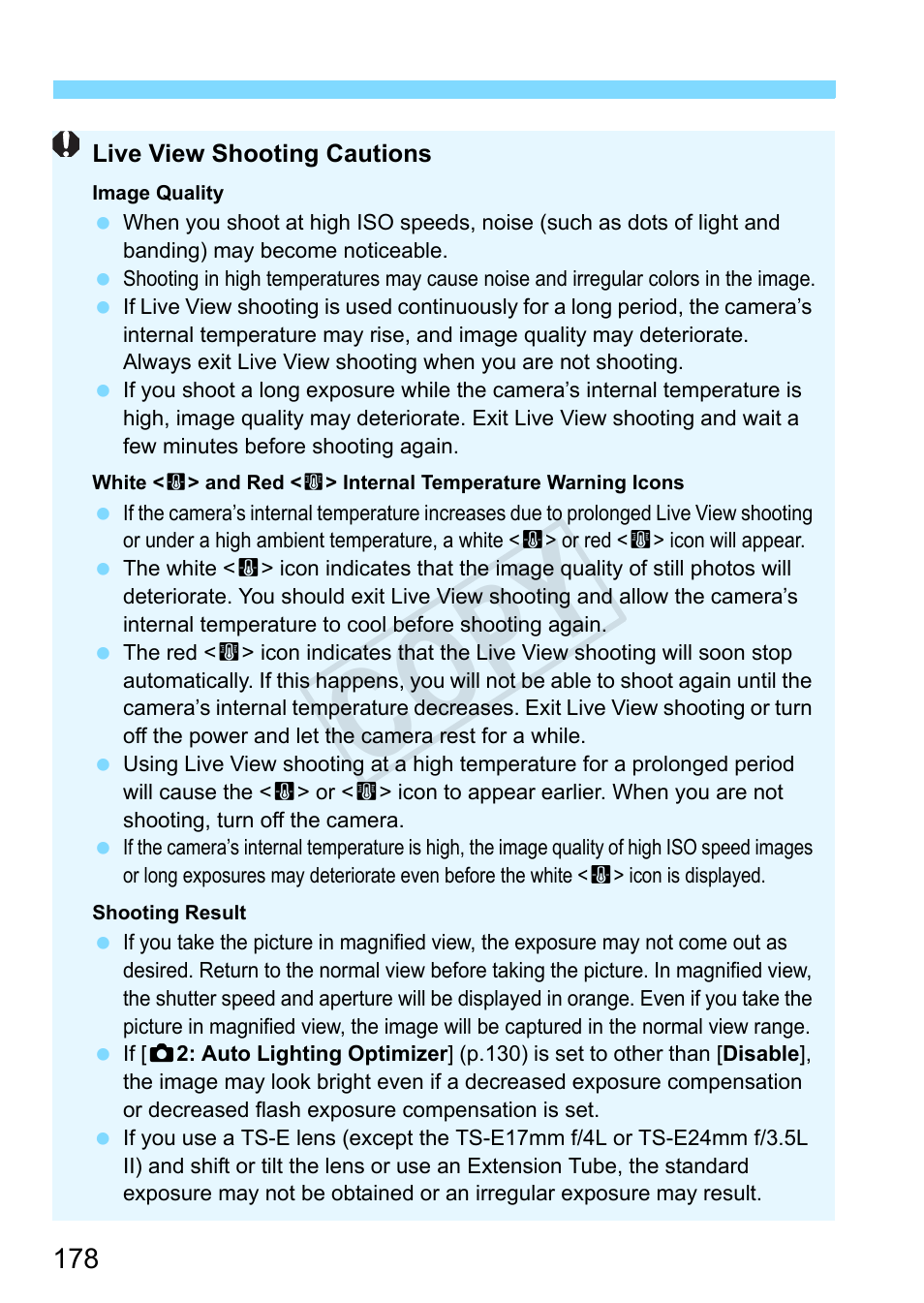 S 178, Cop y | Canon EOS Rebel SL1 18-55mm IS STM Lens Kit User Manual | Page 178 / 388