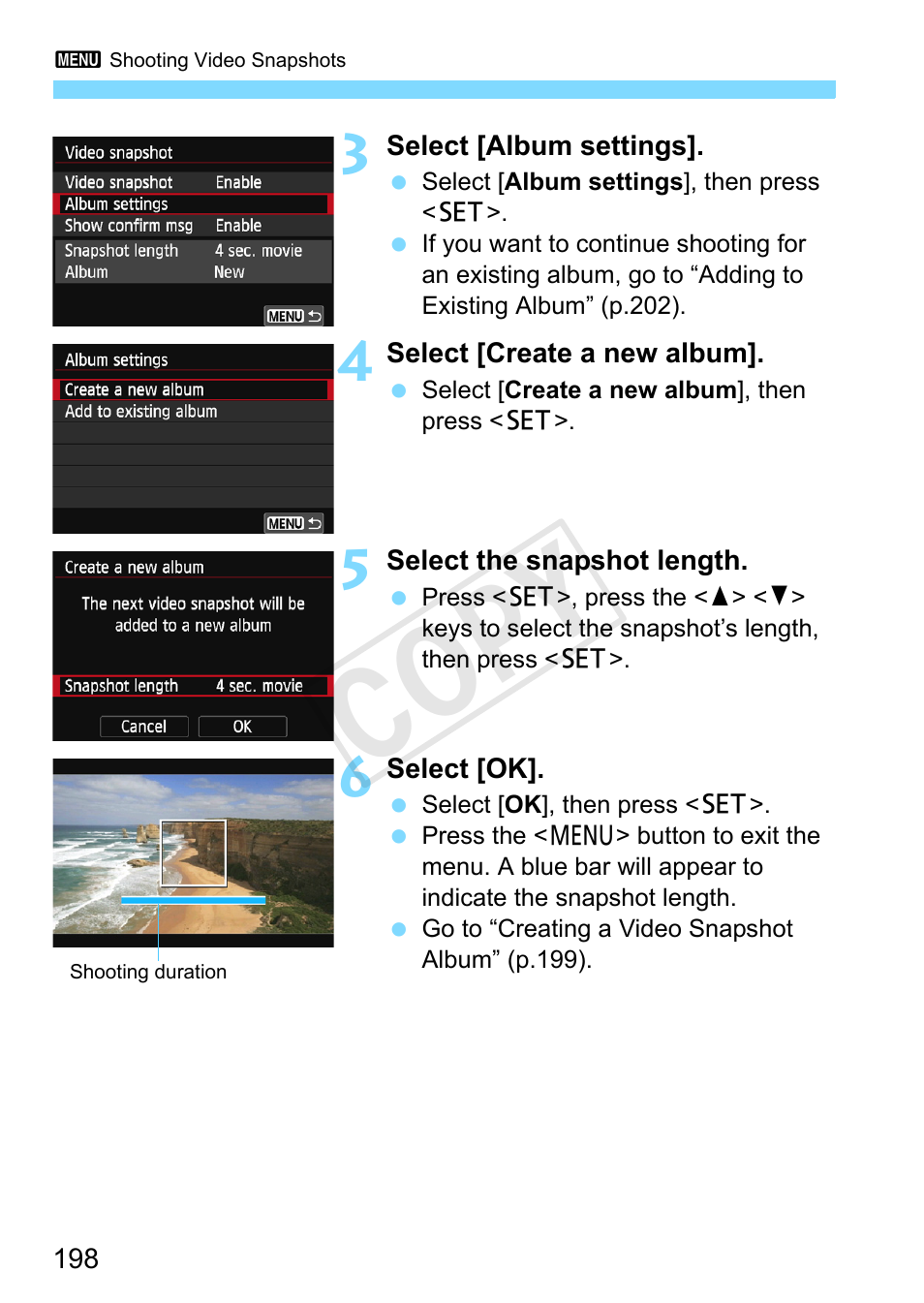 Cop y | Canon EOS Rebel SL1 18-55mm IS STM Lens Kit User Manual | Page 198 / 388