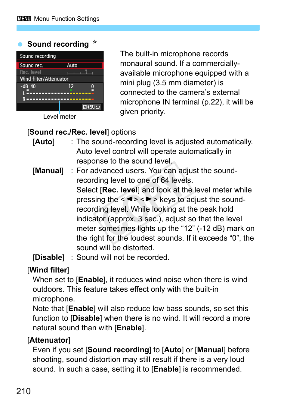 P.210, In terminal (p.210), Cop y | Canon EOS Rebel SL1 18-55mm IS STM Lens Kit User Manual | Page 210 / 388