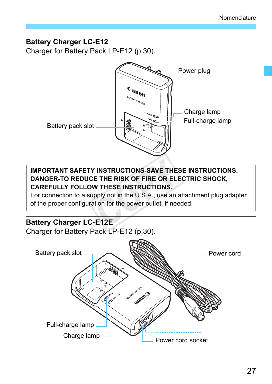 Cop y | Canon EOS Rebel SL1 18-55mm IS STM Lens Kit User Manual | Page 27 / 388