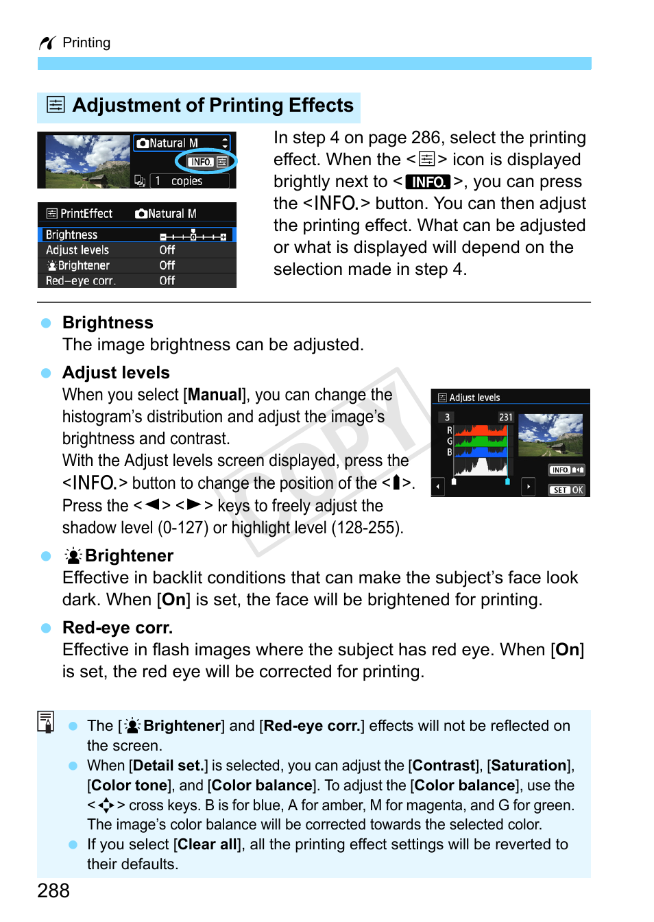Cop y | Canon EOS Rebel SL1 18-55mm IS STM Lens Kit User Manual | Page 288 / 388