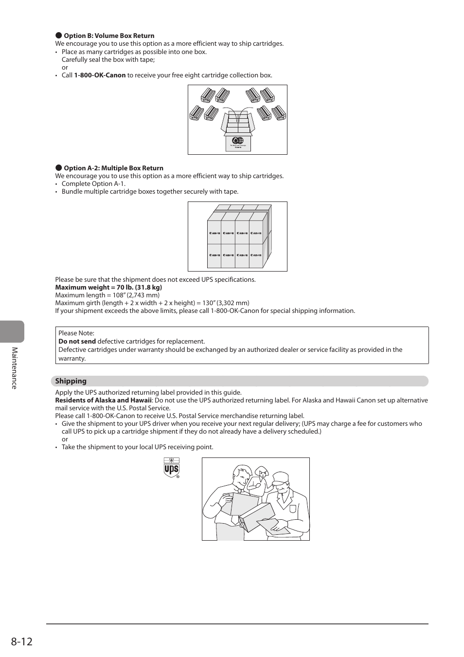 Shipping | Canon imageCLASS D1350 User Manual | Page 134 / 174