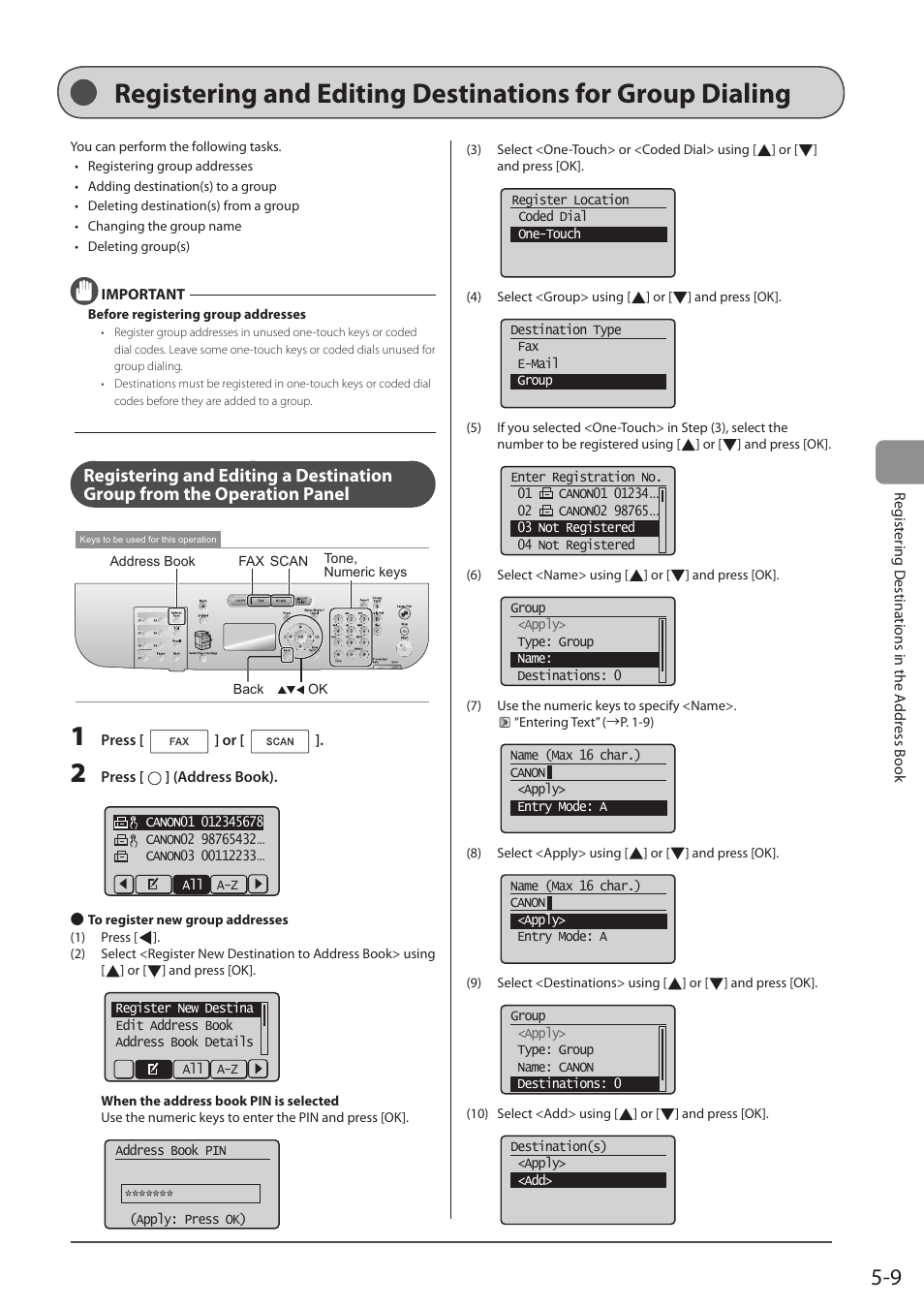 P. 5-9) | Canon imageCLASS D1350 User Manual | Page 81 / 174