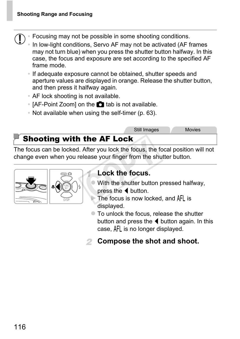 Cop y | Canon PowerShot D20 User Manual | Page 116 / 218