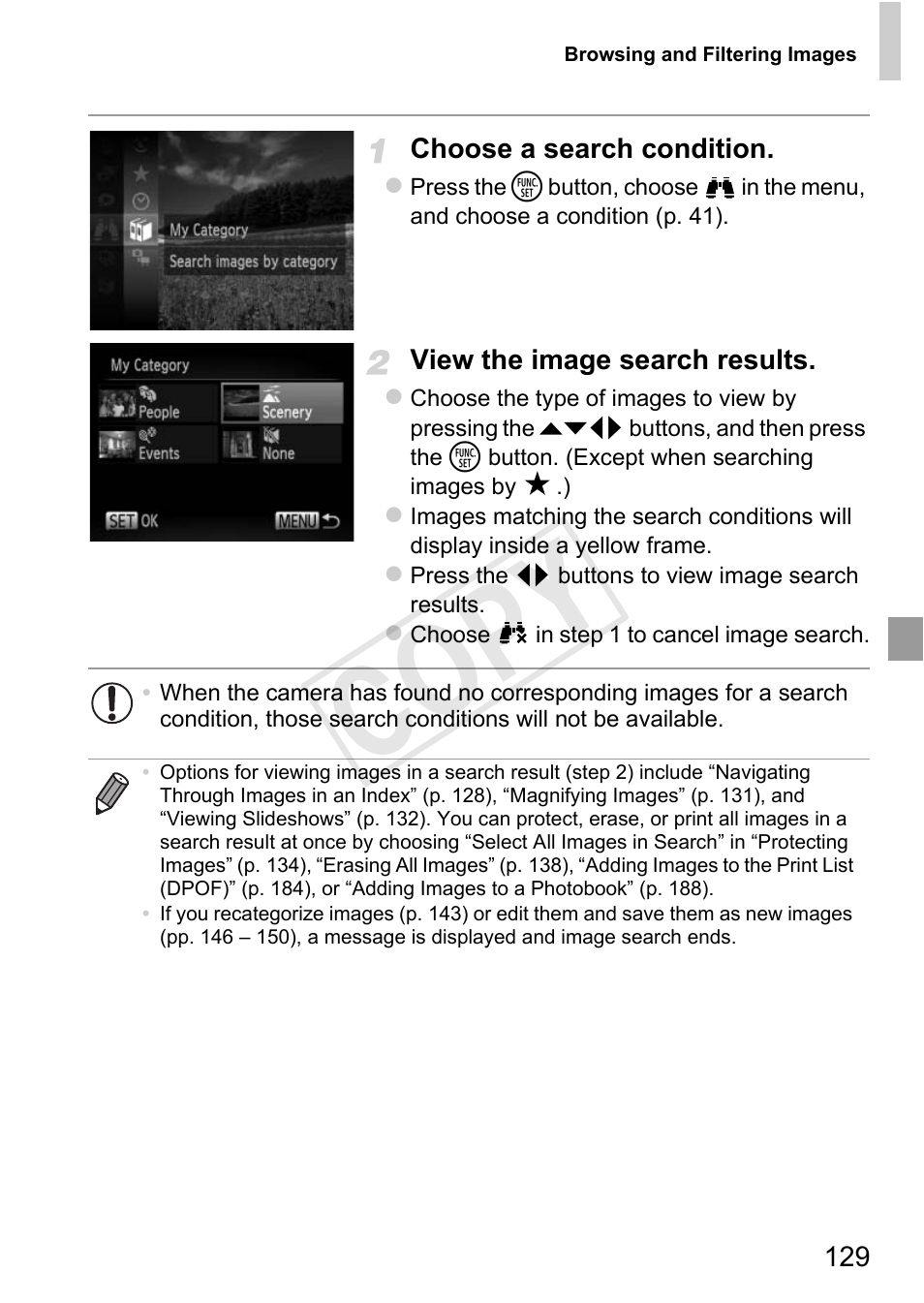 Cop y | Canon PowerShot D20 User Manual | Page 129 / 218