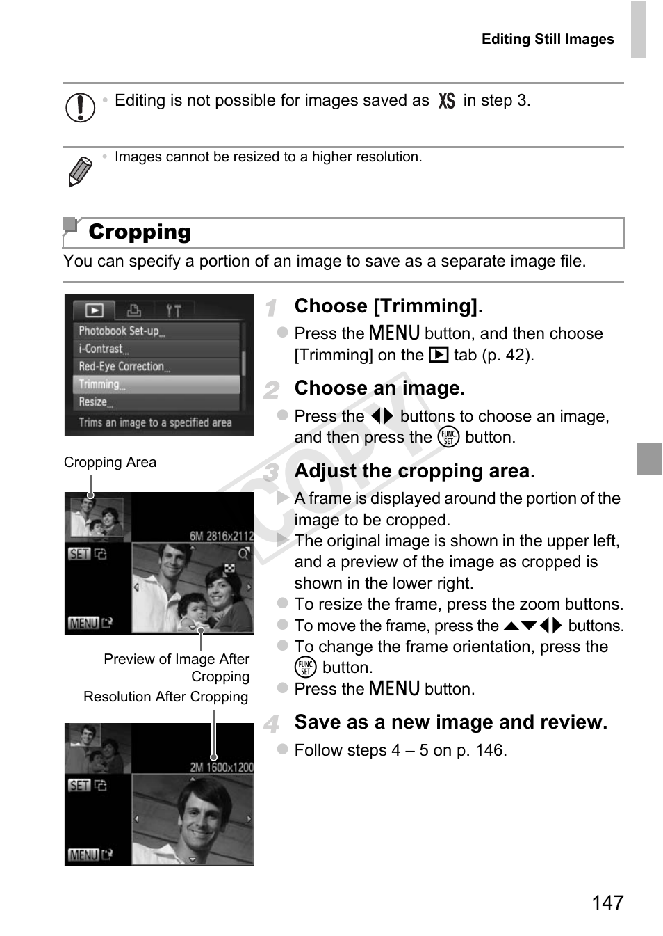 Cop y | Canon PowerShot D20 User Manual | Page 147 / 218