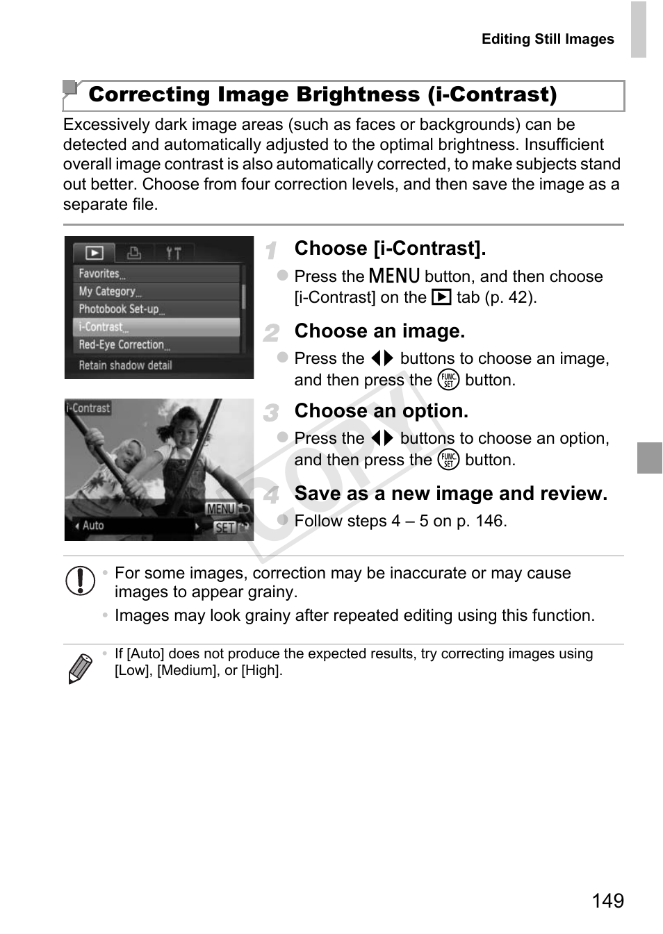 Cop y | Canon PowerShot D20 User Manual | Page 149 / 218